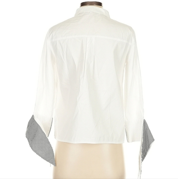 English Factory Button Front Blouse - Picture 2 of 8